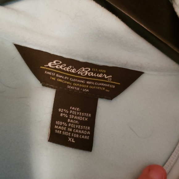 Eddie bauer light blue fleece lined winter coat - Picture 4 of 7